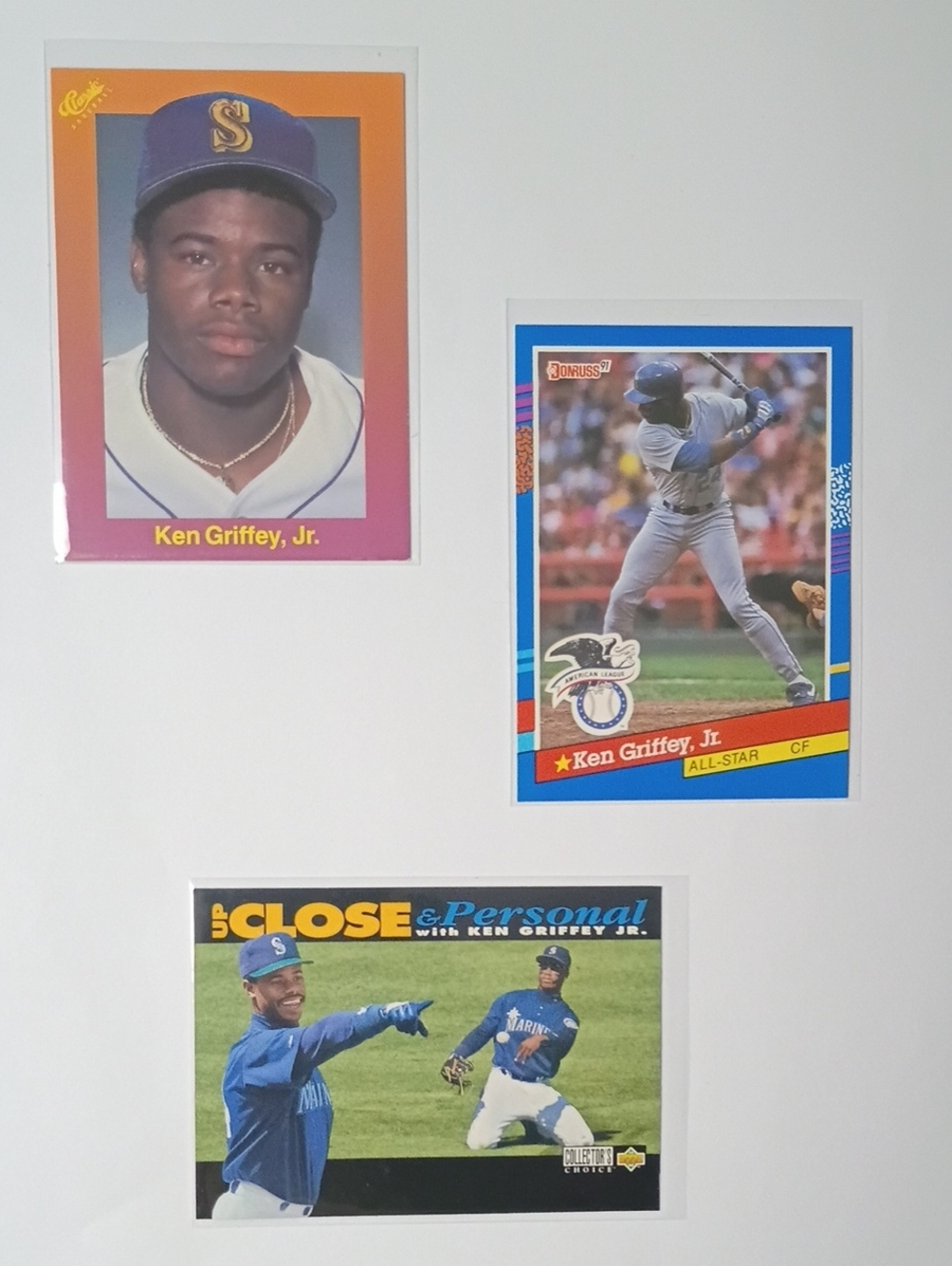 Baseball Card Set - Blue and Pink